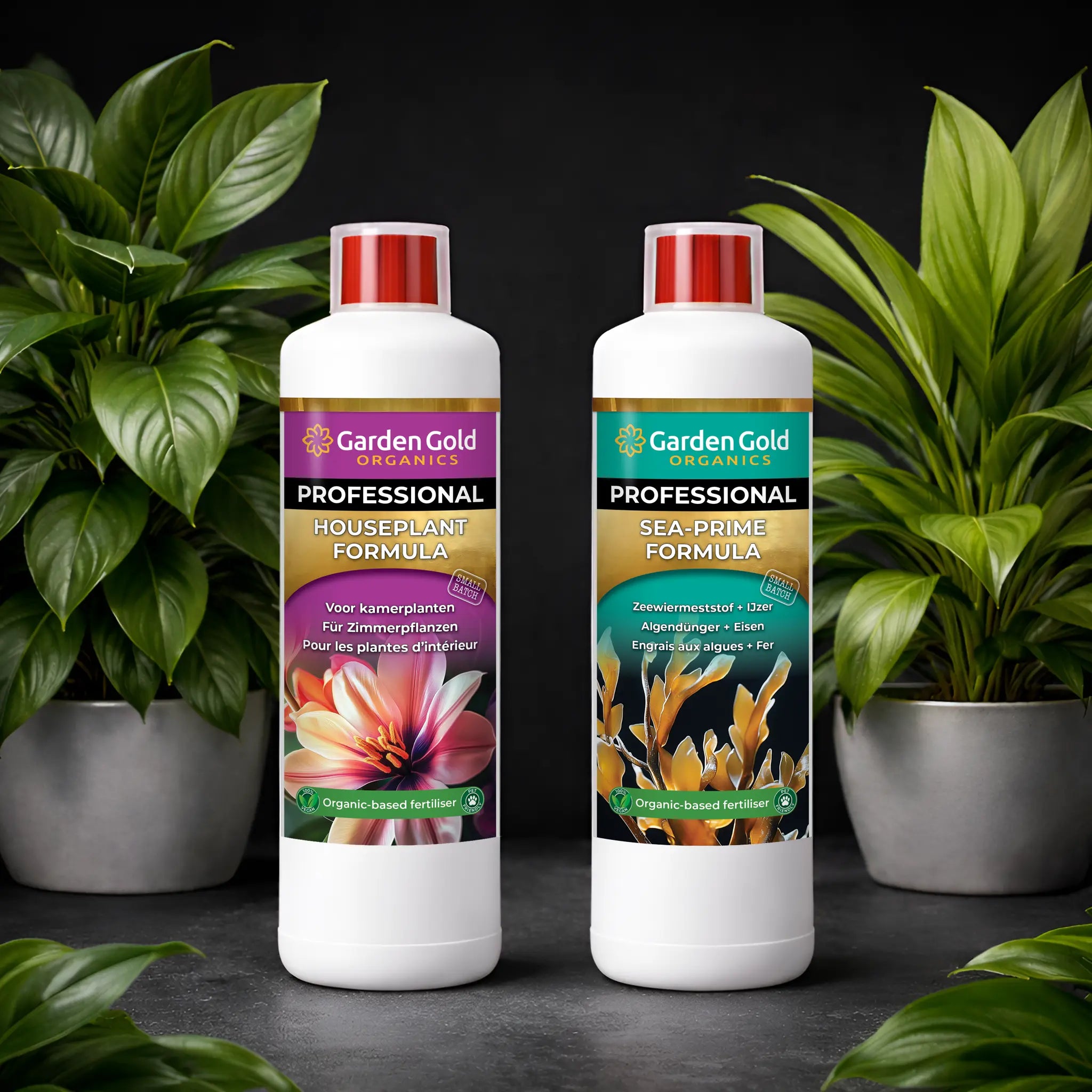 Garden Gold - Houseplant Starter Pack with Houseplant Formula and Sea-Prime Formula for green, flowering and tropical houseplants